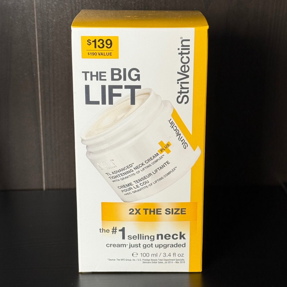The Big Lift StriVectin TL Advanced Tightening Neck Cream Plus 3.4oz 100ml Jumbo
